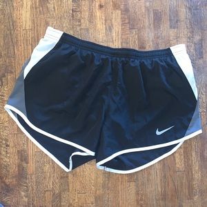 Nike DRI-FIT Women’s Running Shorts - Black & White - Medium
